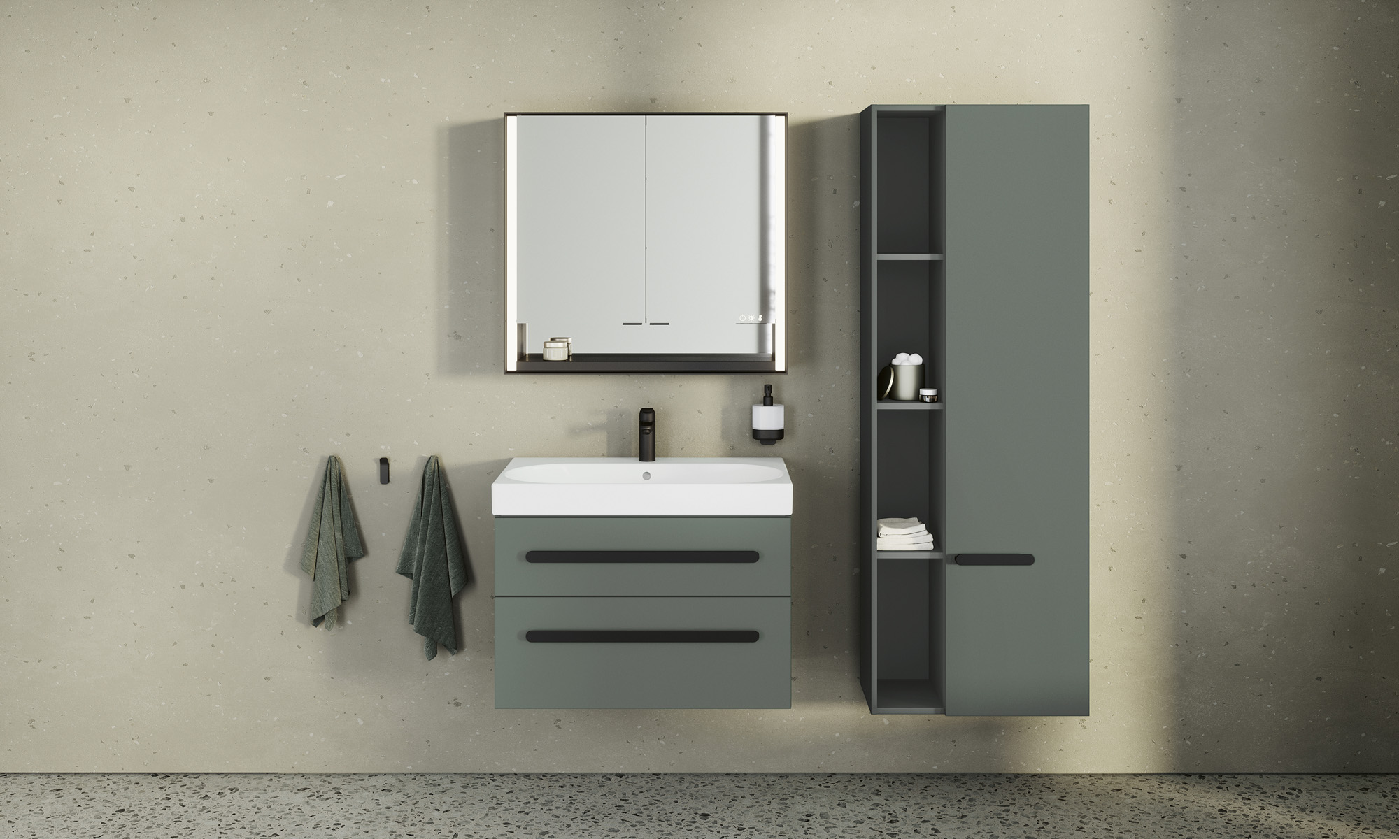 moderne Badmöbel Design Leano FOR Badwelt