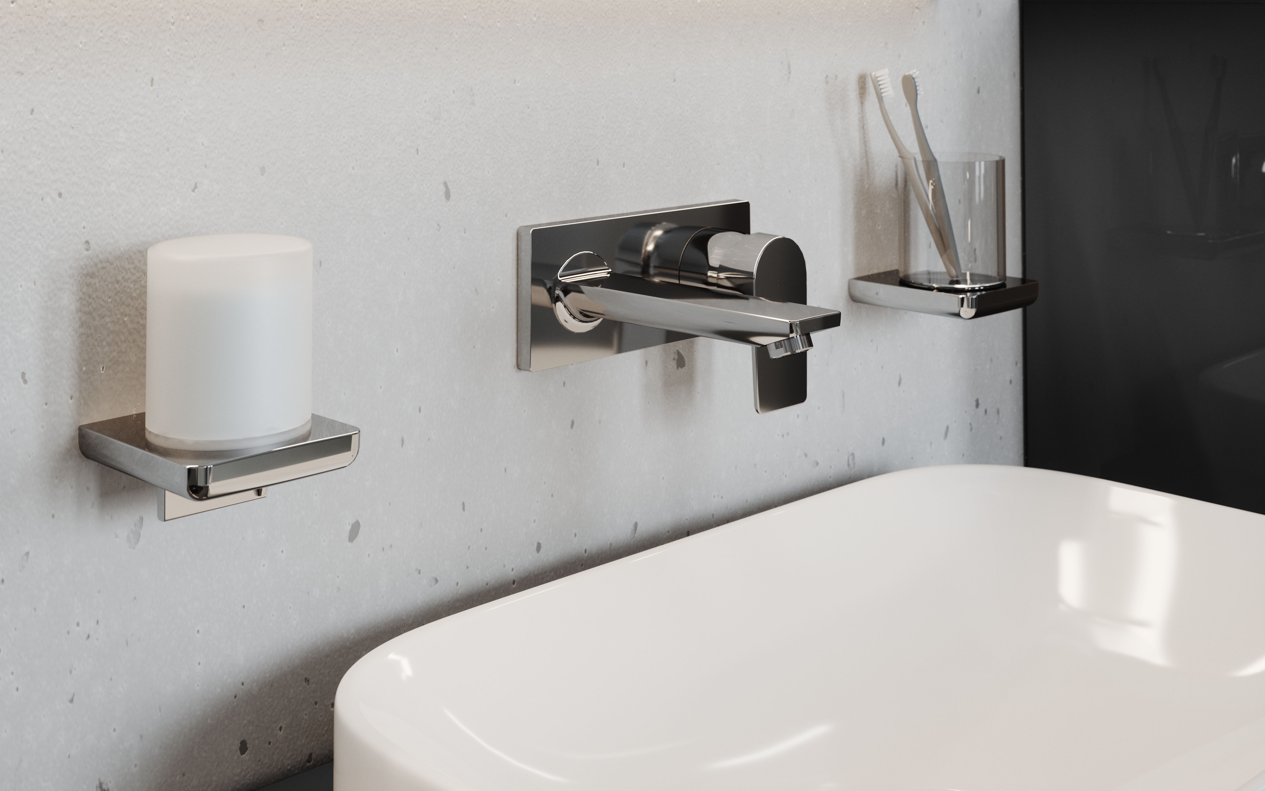 Accessoires in Chrom für Design Badezimmer FOR Badwelt