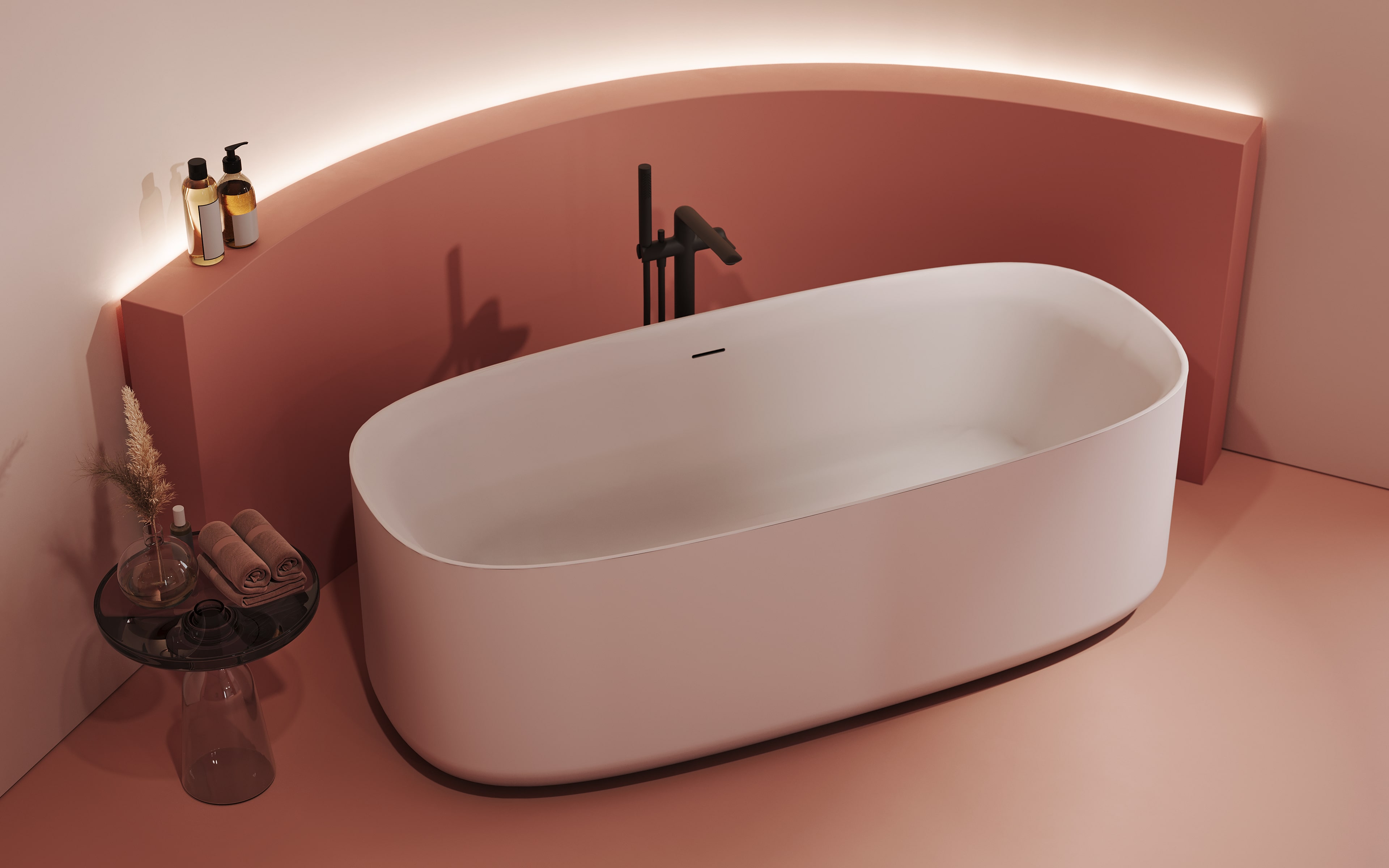 freistehende Badewanne Luxus Design oval Odivis FOR Badwelt