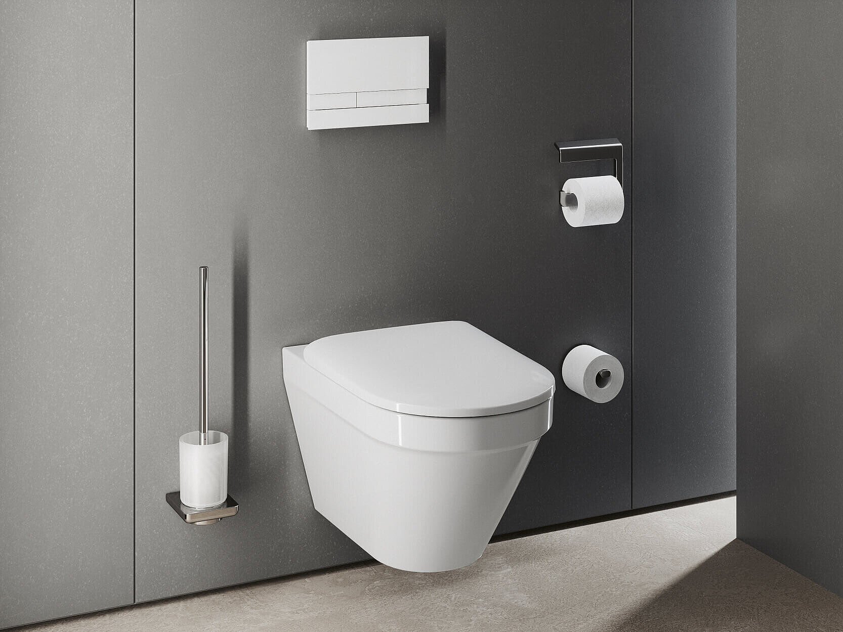 FOR MyStyle WC wandhängend Accessoires chrom