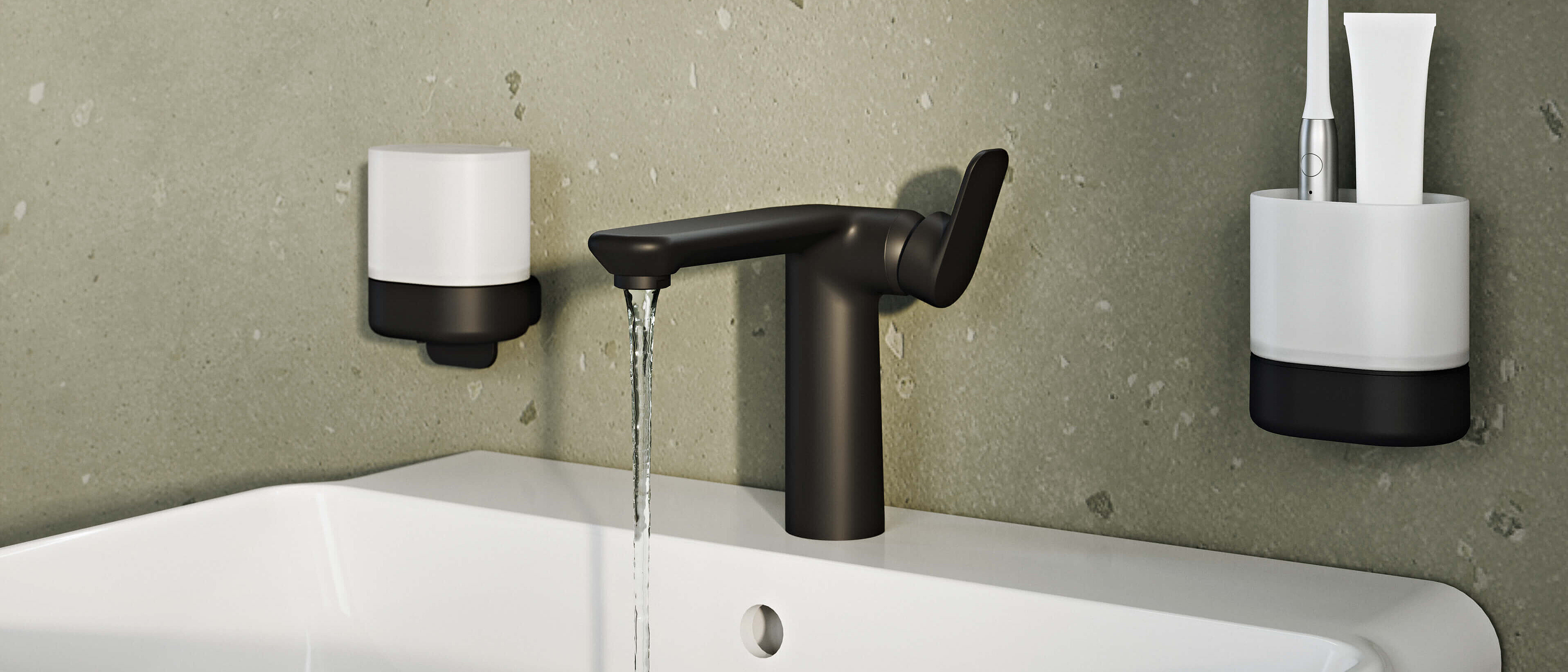 Design Waschtisch und Armaturen Leano FOR Badwelt