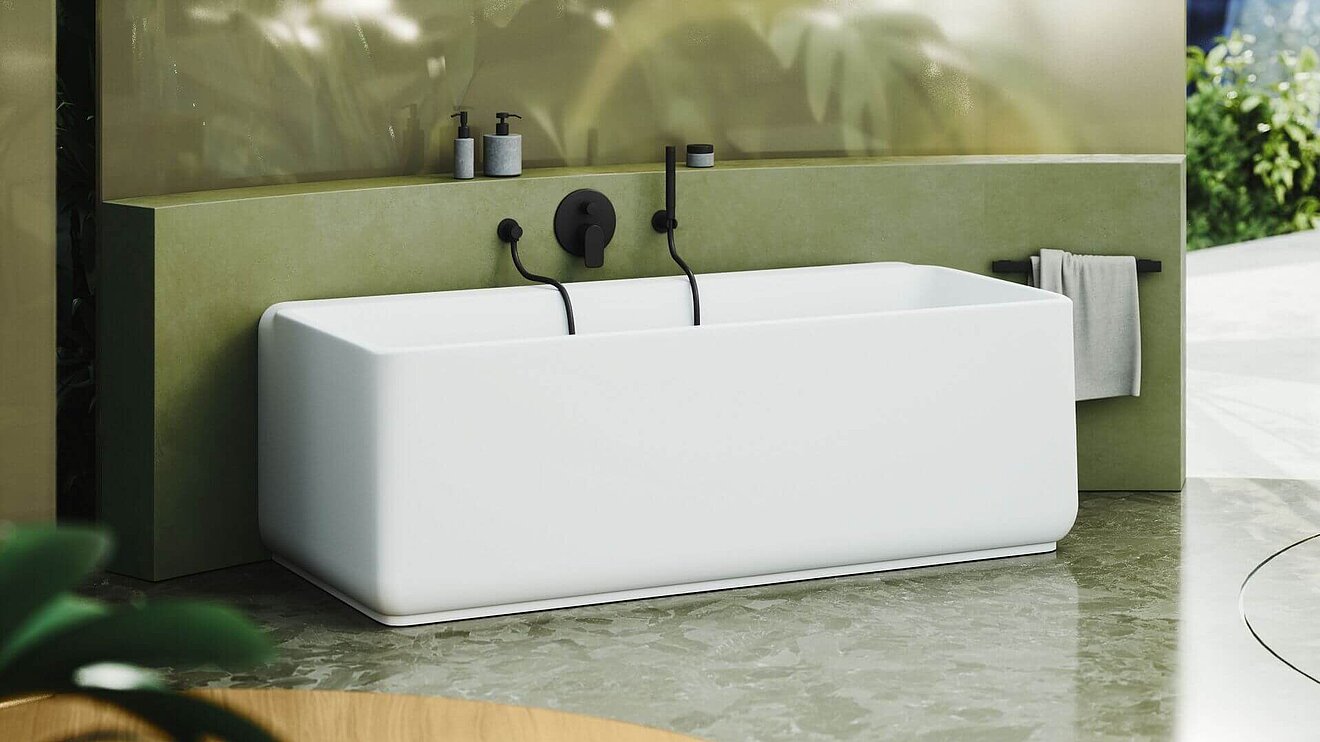 FOR Leano im HOME-Haus 2025 Bad-Pavillon Badewanne