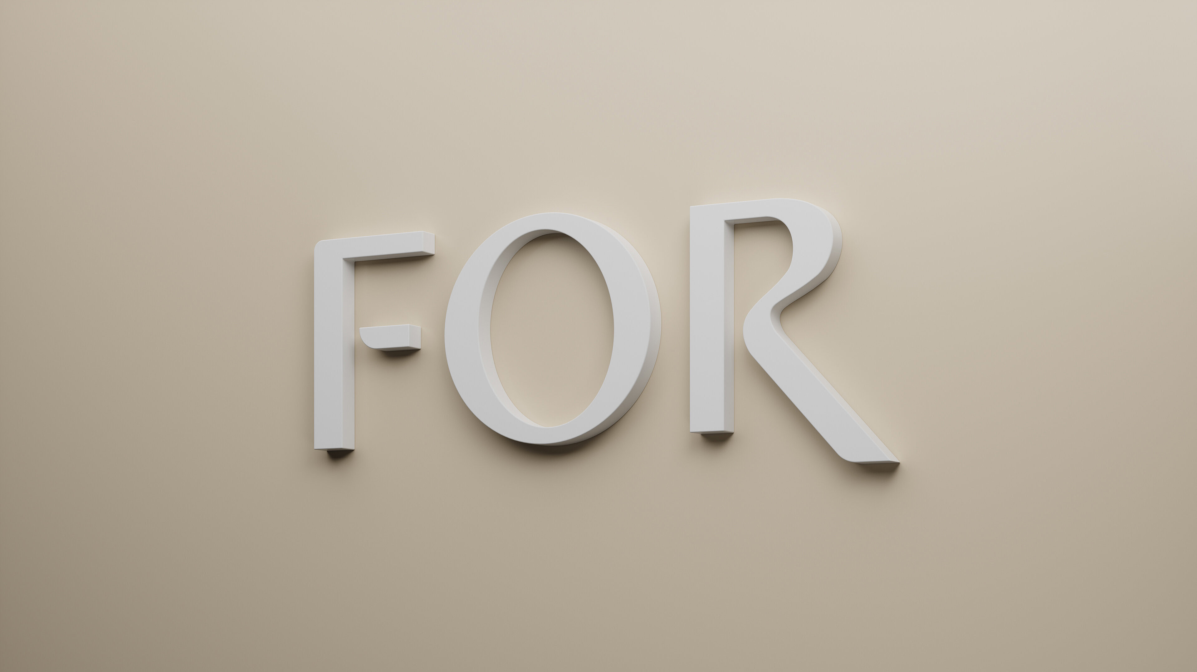 FOR Logo 3D an Wand