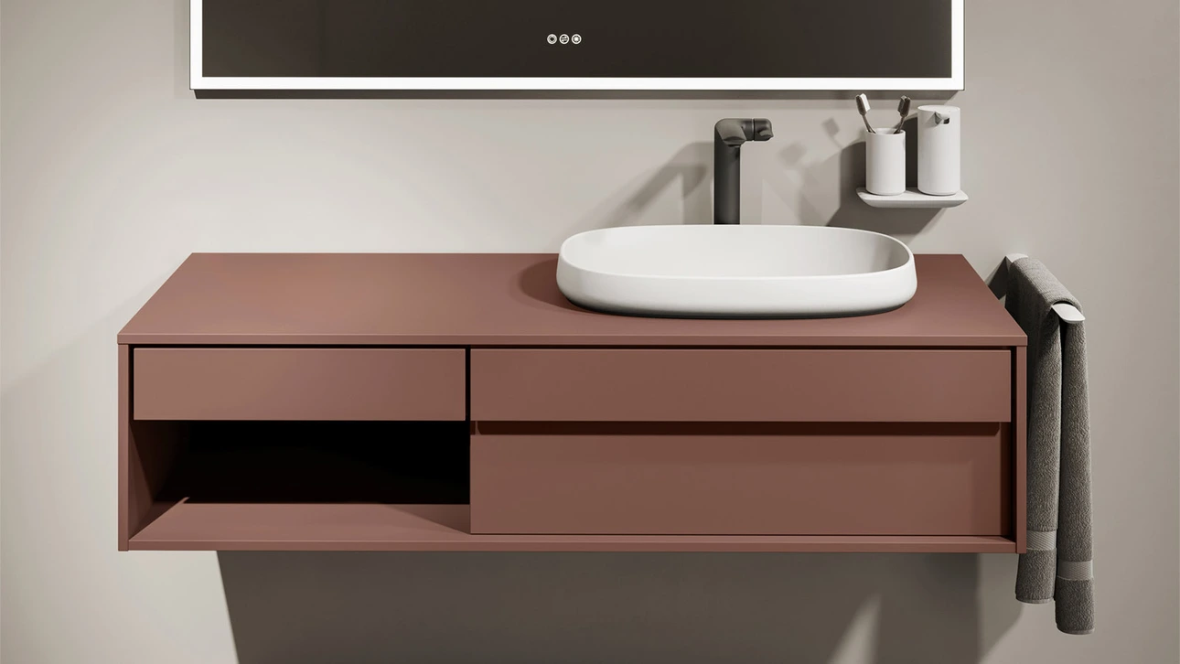 FOR Odivis Konsolenanlage Waschtischunterschrank Herbstwald matt