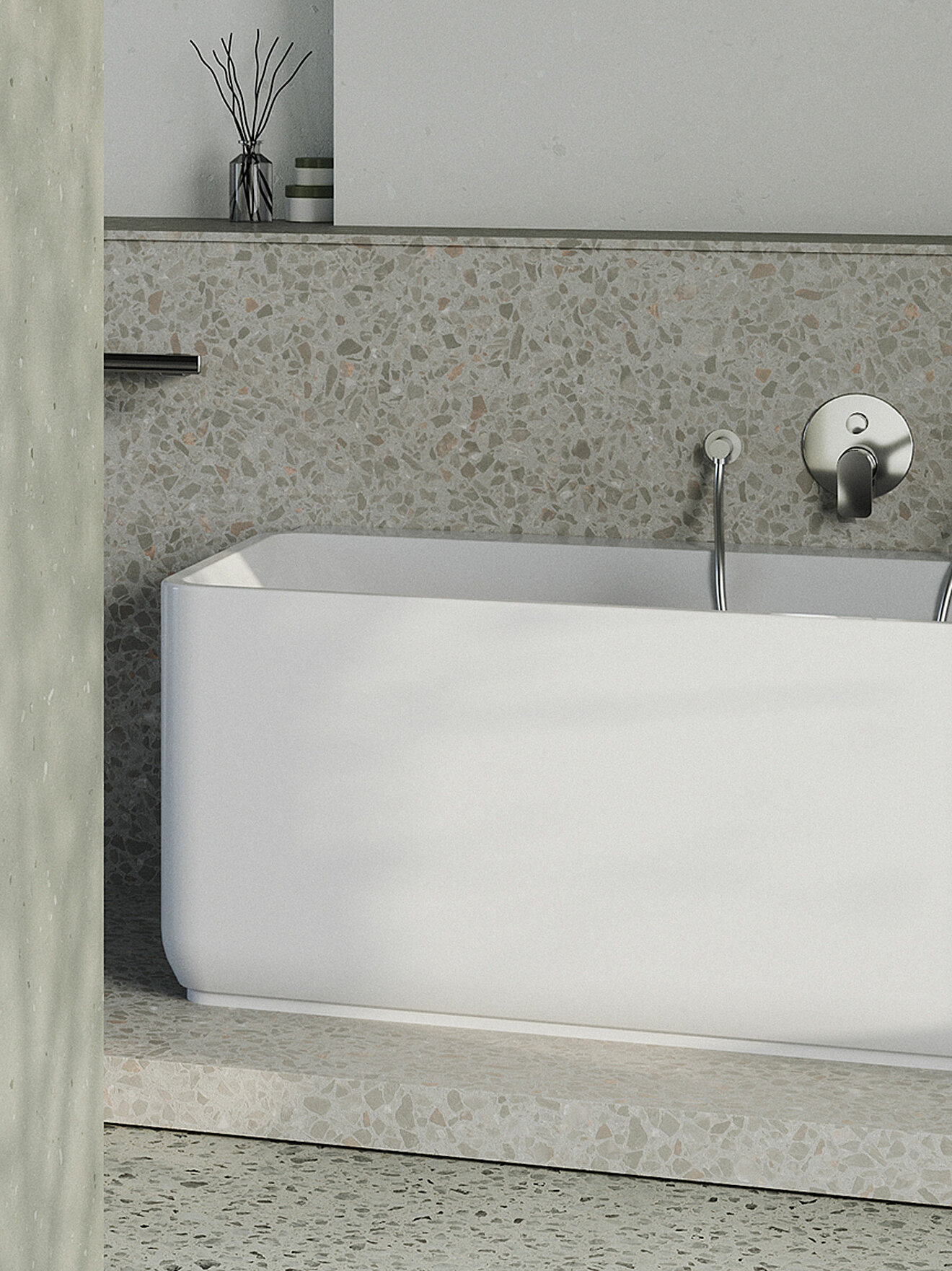 FOR Bathment Monoblock-Badewanne im FOR Leano Bad