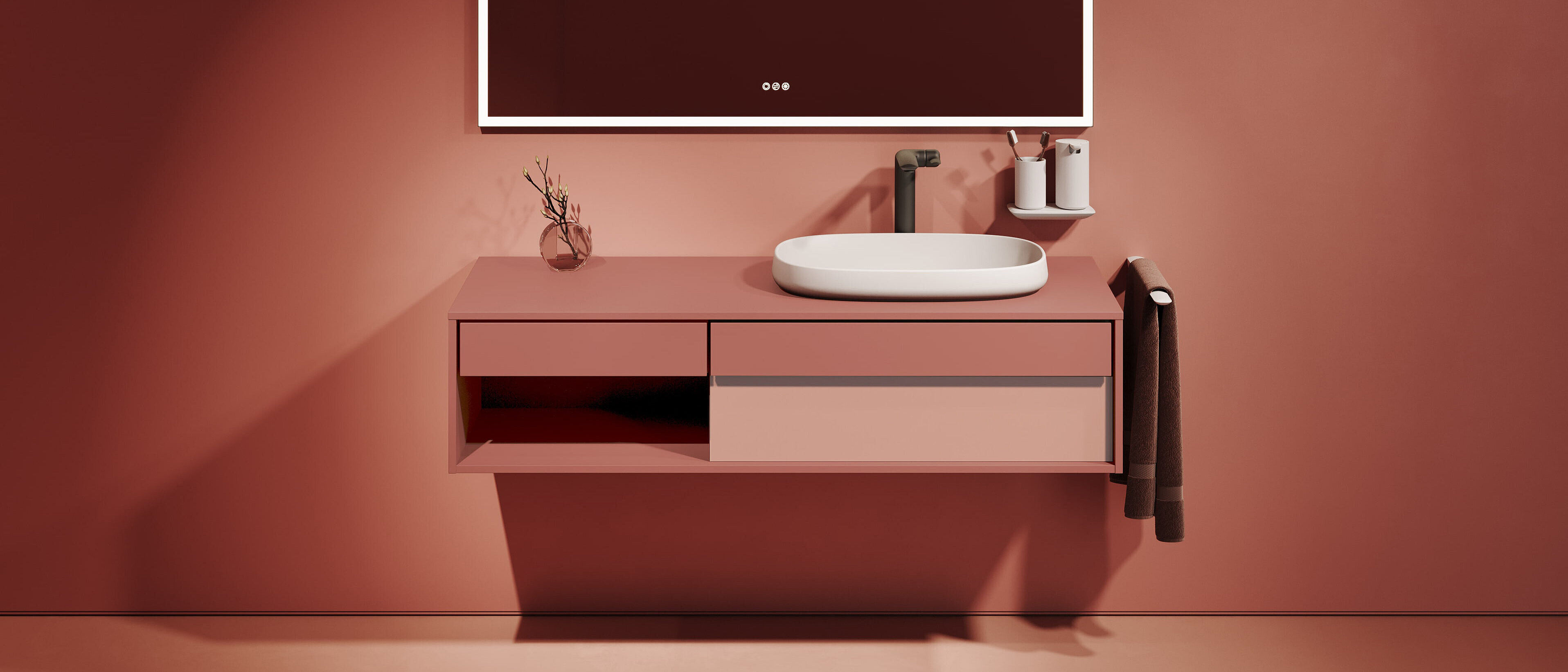 Unterschrank Badmöbel konfigurieren herbstwald canyonland Odivis FOR Badwelt