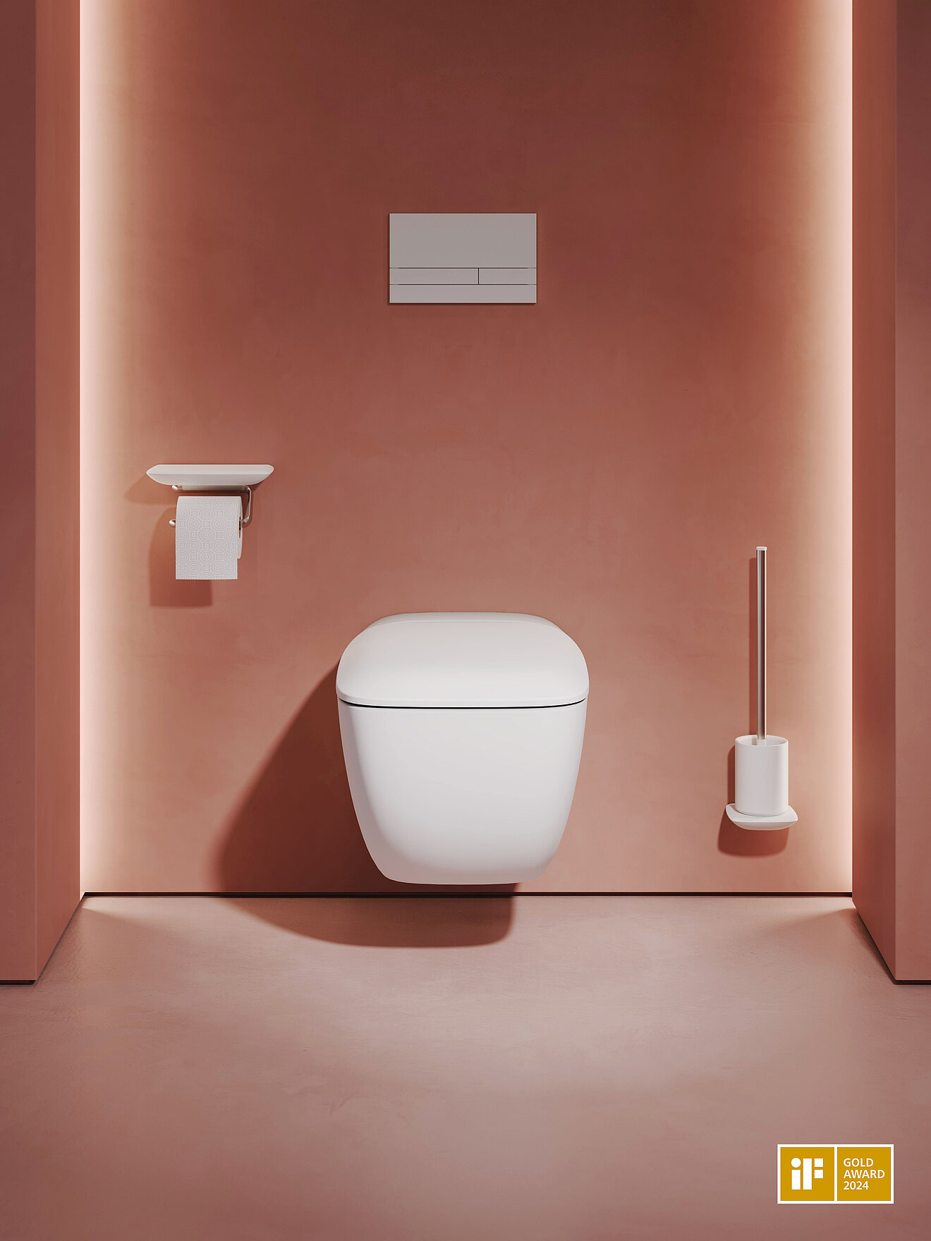 FOR Odivis WC Accessoires magnetisch Mineralwerkstoff weiß IF Award gold