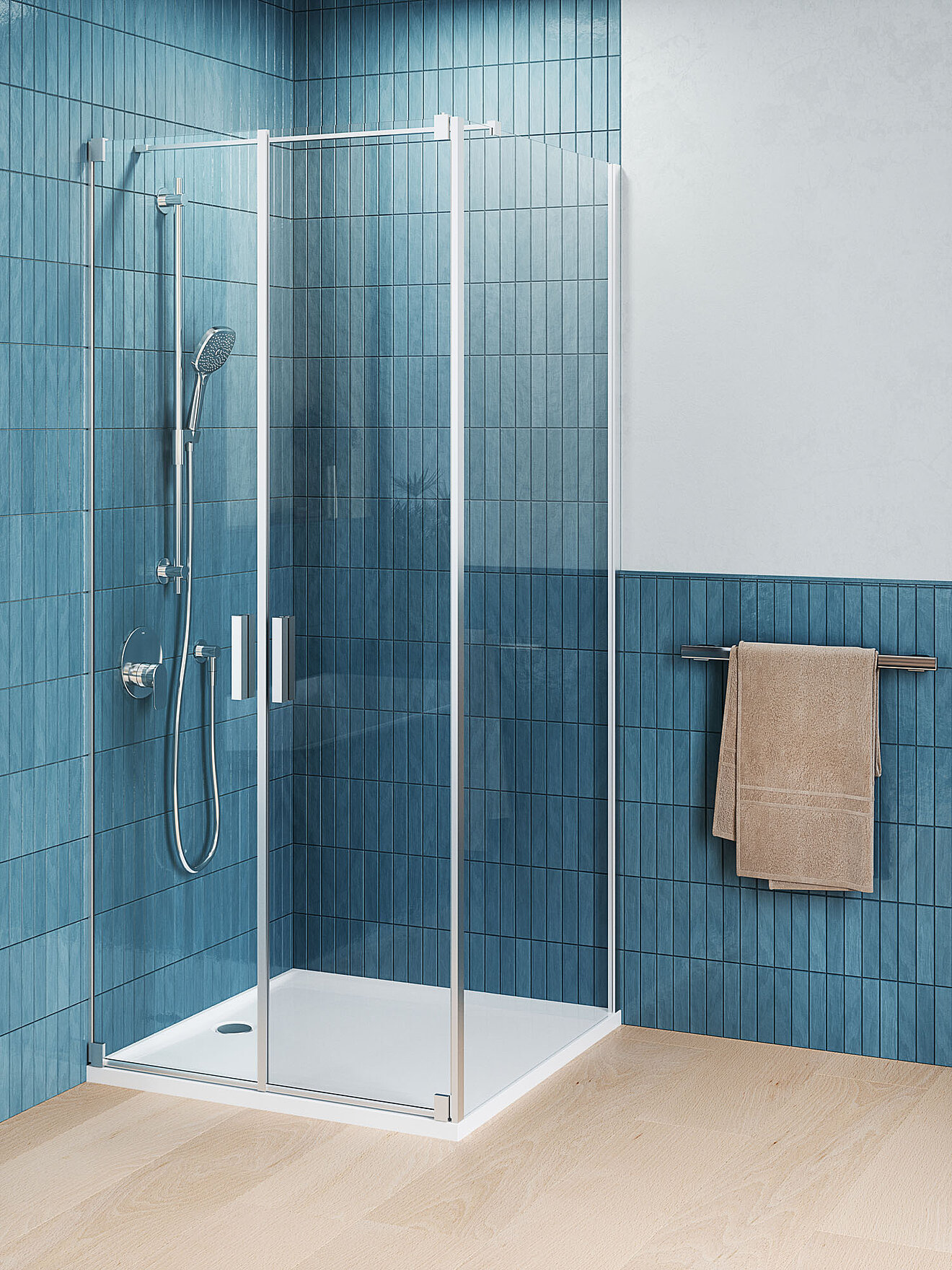 FOR Bathment Duschabtrennung, Duschwanne, Duschsystem im FOR Tavona Bad