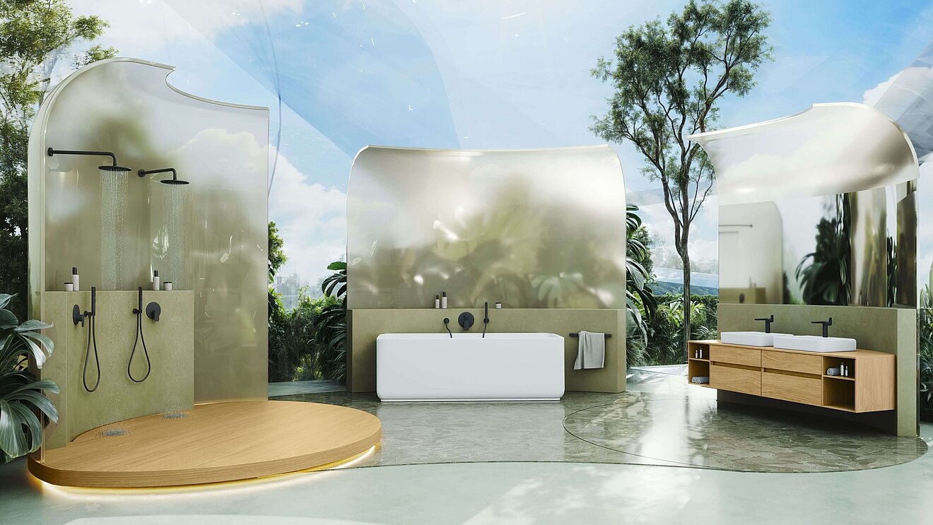 FOR Leano im HOME-Haus 2025 Bad-Pavillon Gesamtansicht