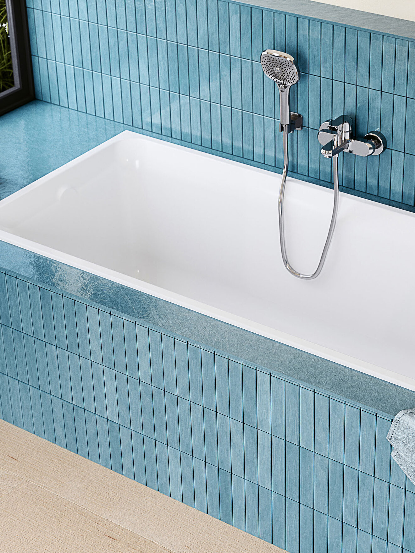 FOR Bathment Einbaubadewanne, FOR Tavona Badewannenarmatur chrom