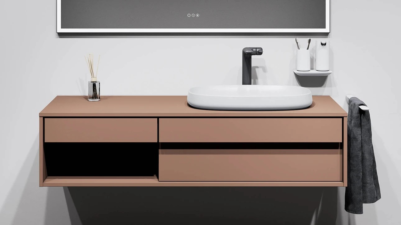 FOR Odivis Konsolenanlage Waschtischunterschrank Canyonland matt