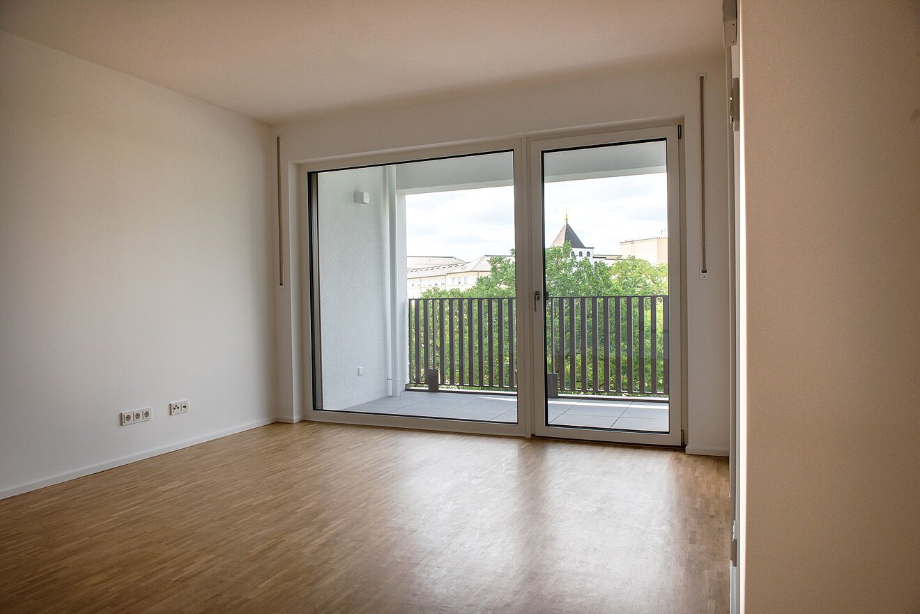 78West, Regensburg, Blick in leere Wohnung